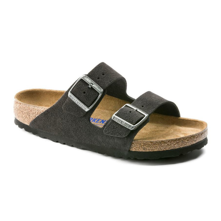 Birkenstock Arizona SFB Suede Sandal | Velvet Grey | Reg Width - Men’s (0552321) - Image 5